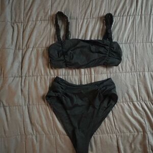 Anthropologie Black Bikini Set